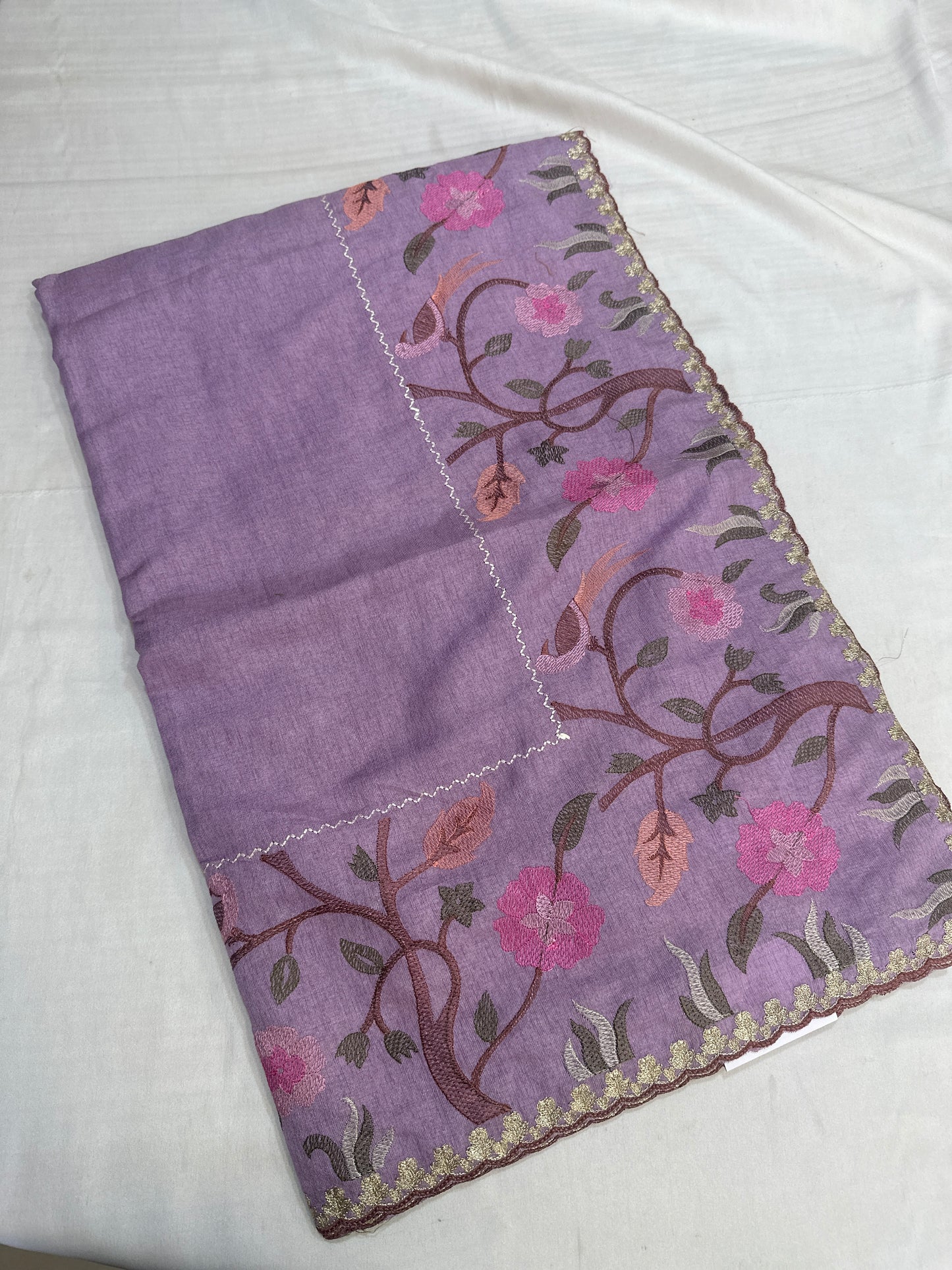 FANCY SAREE WITH EMBROIDERY WORK