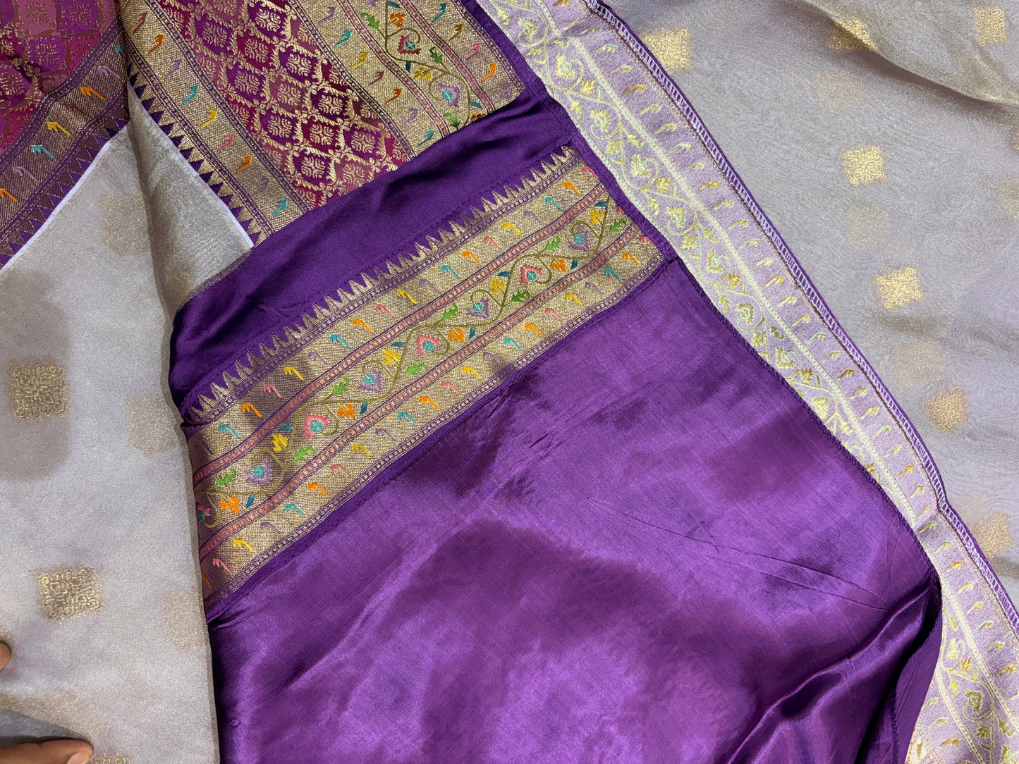 PURE GEORGETEE SILK SAREE