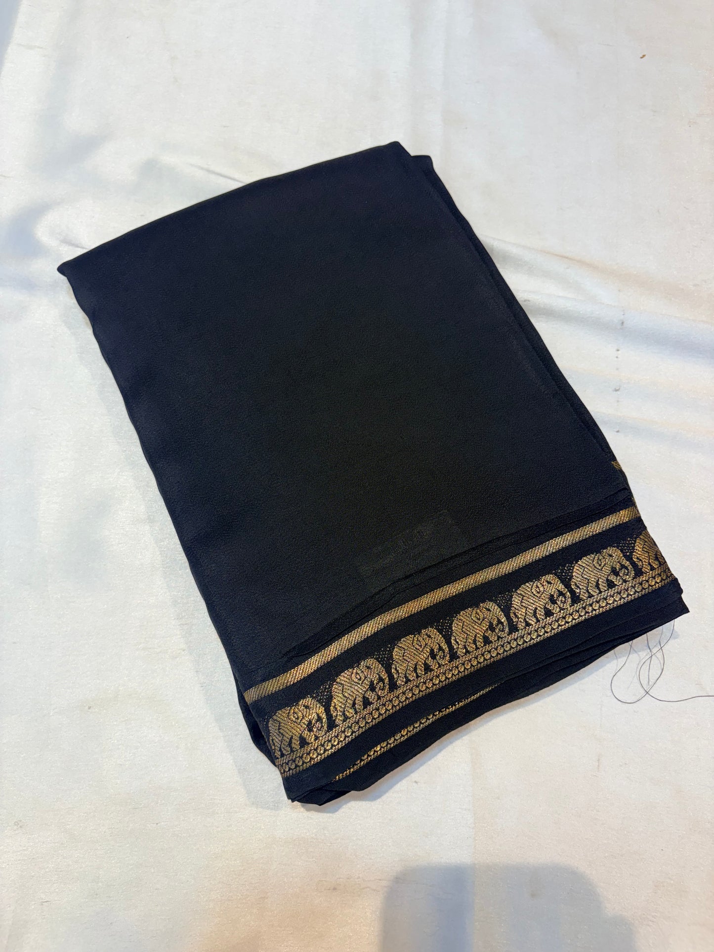 PREMIUM MYSORE SILK SAREE WITH ELEPHANT BORDER