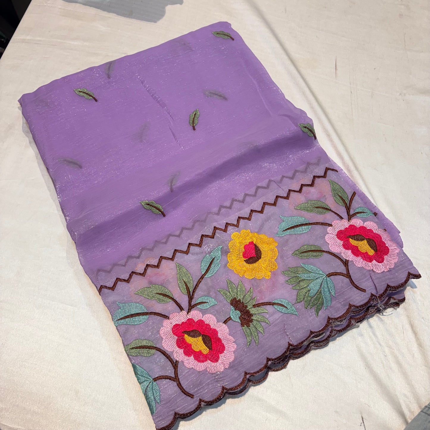 FANCY EMBROIDERY WORK SAREES