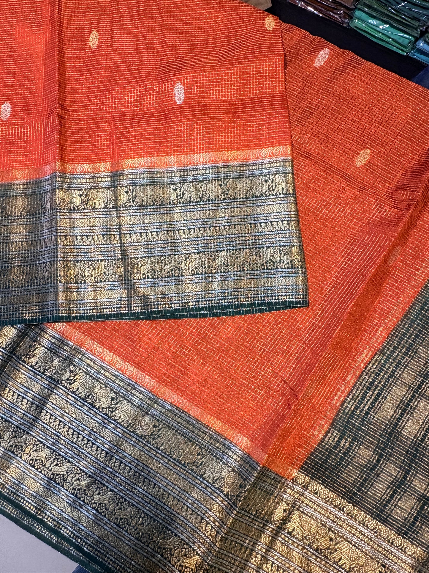 PREMIUM VISCOSE SILK SAREE WITH KANCIPURAM BORDER