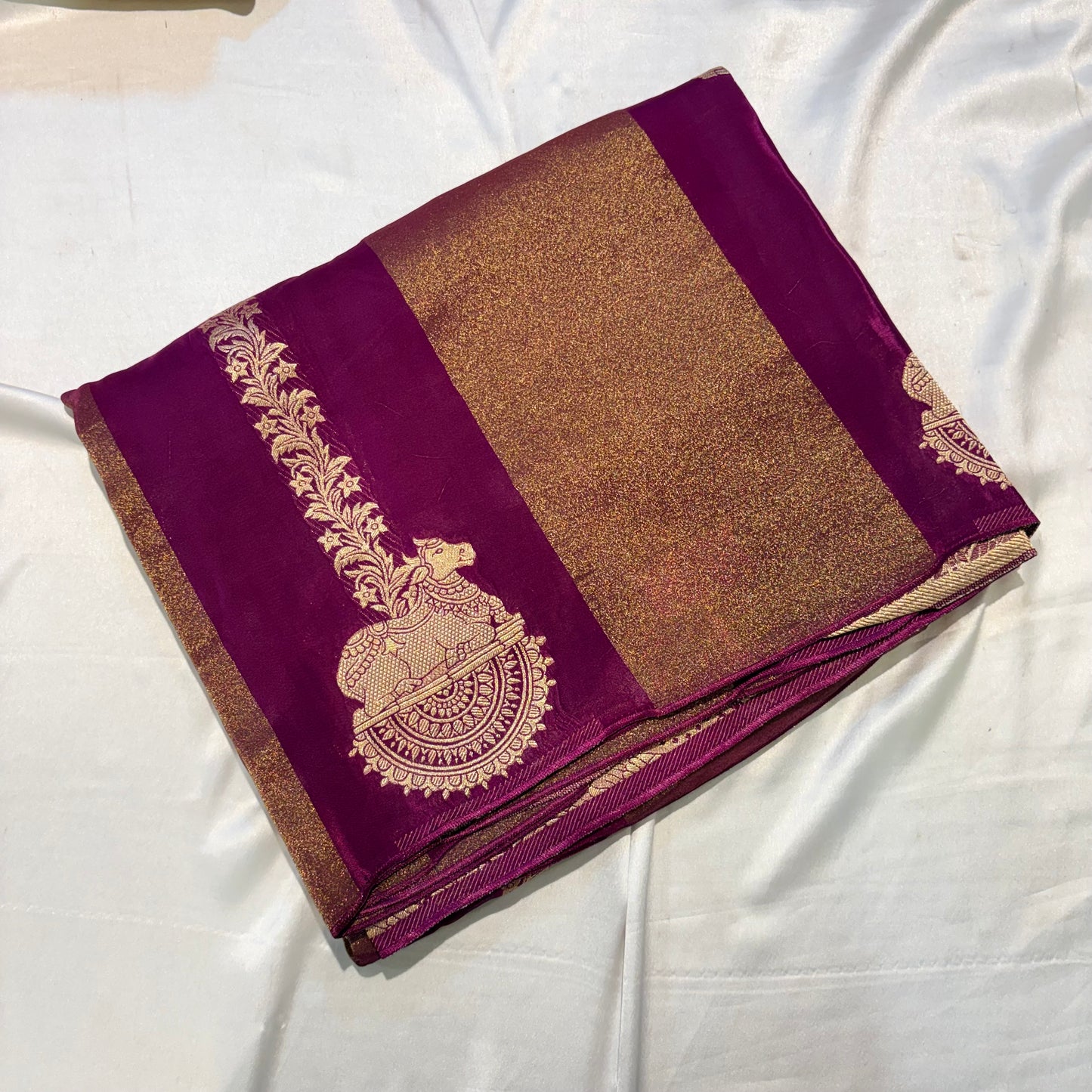 PREMIUM CHINON CREAPE SAREE