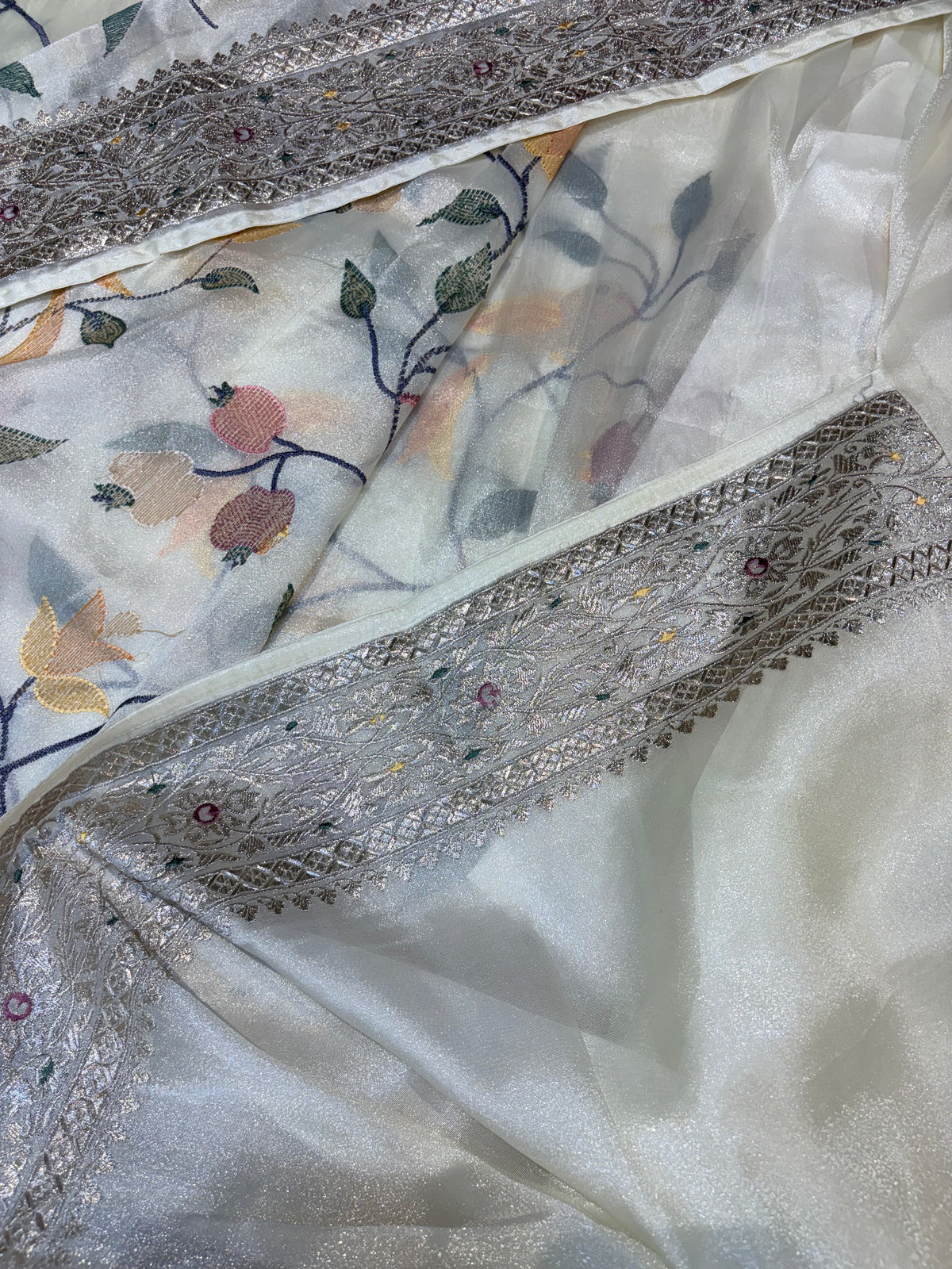 PREMIUM SOFT TISSUE SAREE WITH EMBROIDERY WORK