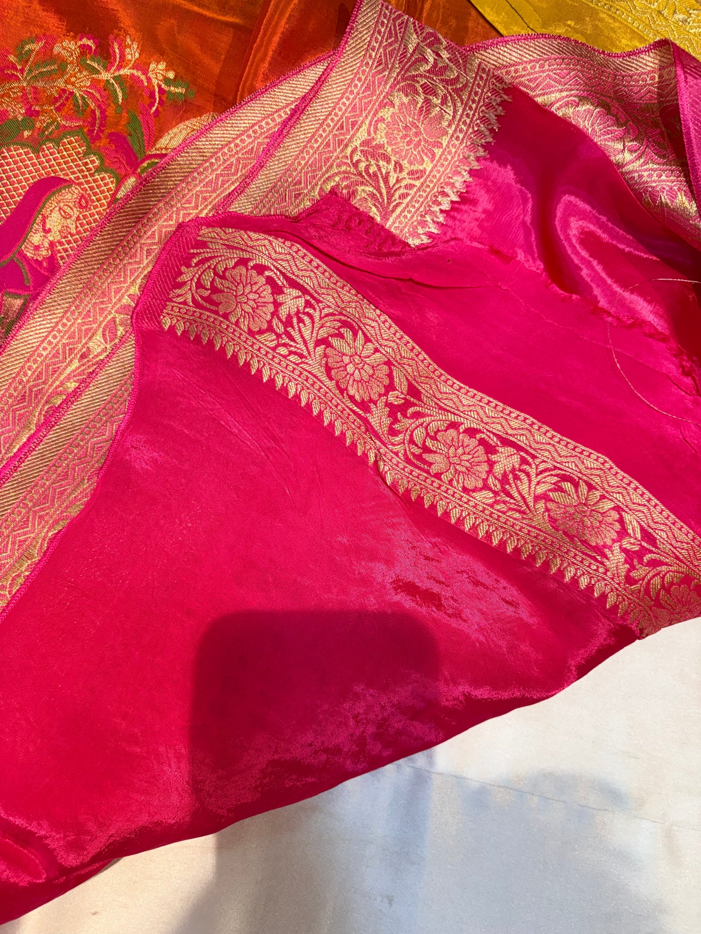 PRWMIUM HO SILK SAREE WITH PAITHANI BORDER
