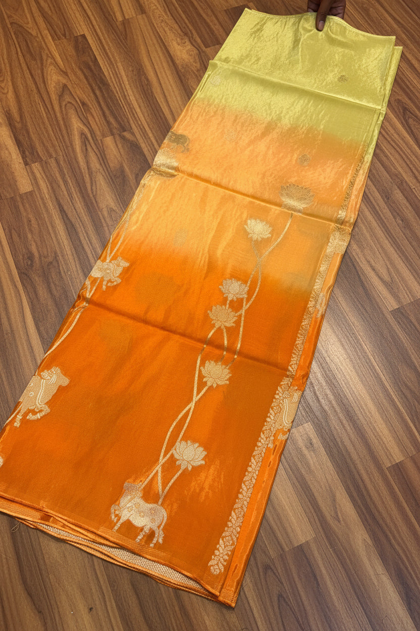 PREMIUM CHINON CREAPE IN 3D SHADED COLOUR