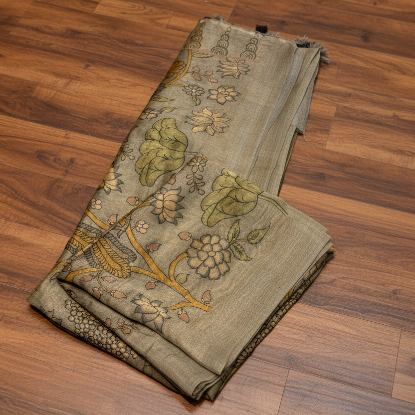 DAILY COTTON WEAR SAREE WITH KALAMKARI PRINT