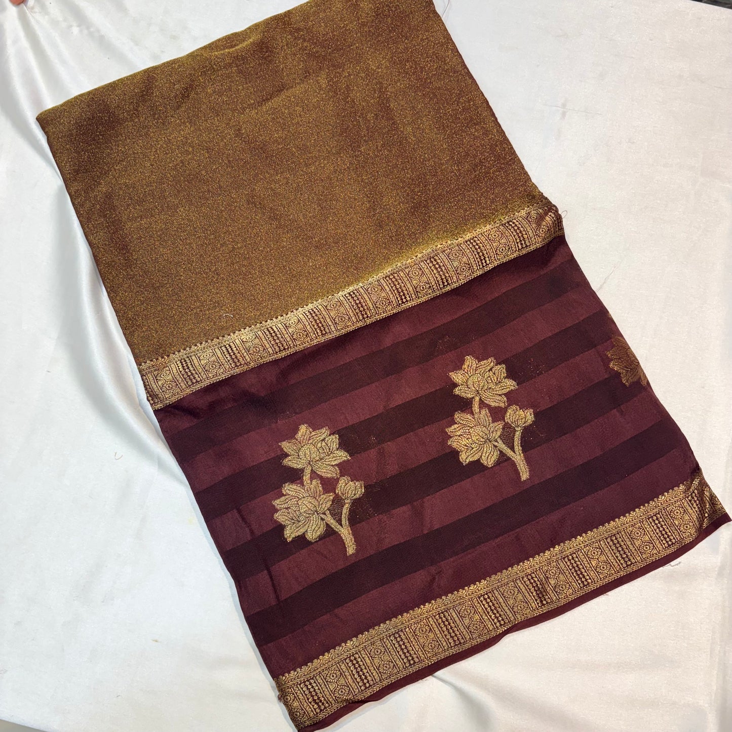PREMIUM VISCOSE CREAPE SAREE
