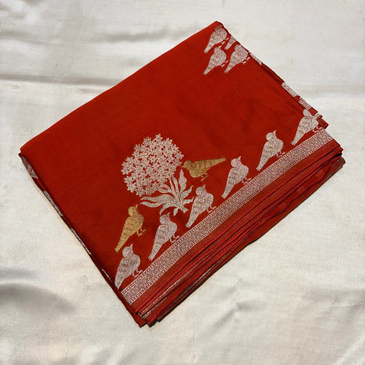 PREMIUM MASHRU CREAPE SILK SAREE (Copy)