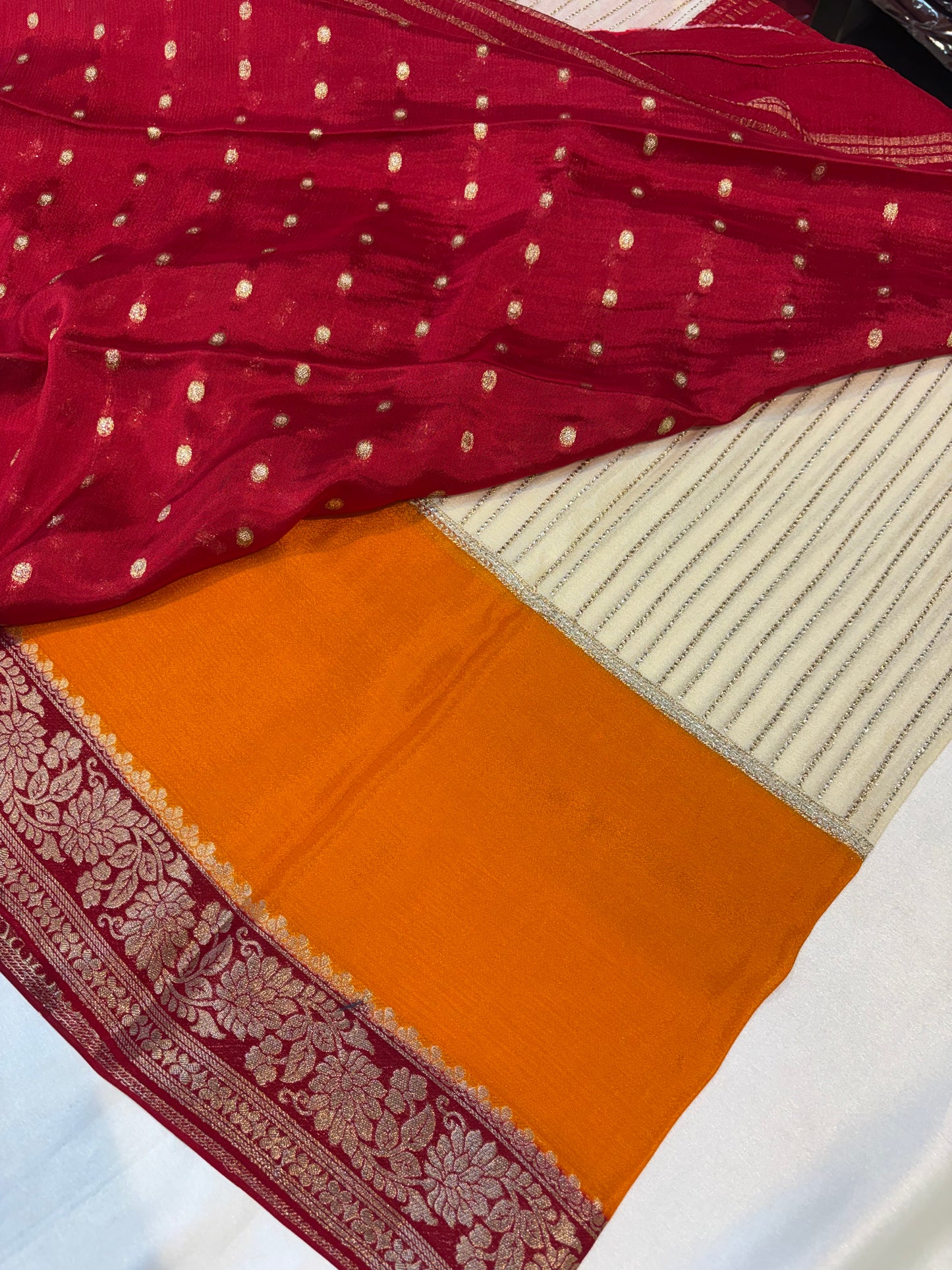 PREMIUM CHINON CREAPE SAREE