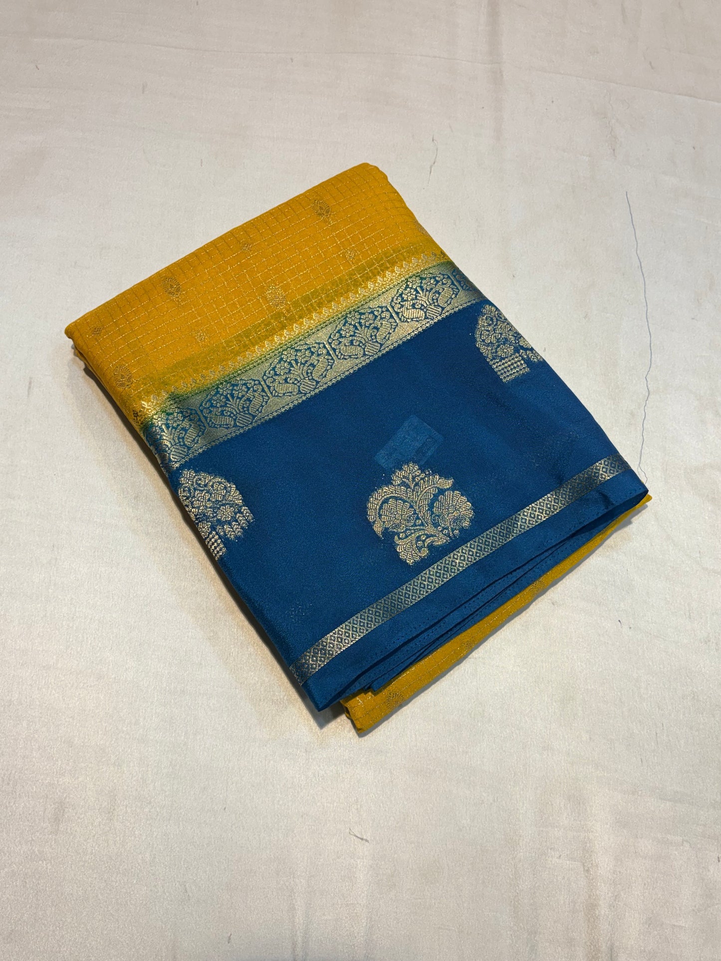 PREMIUM SEMI MYSORE SILK CREAPE SAREE