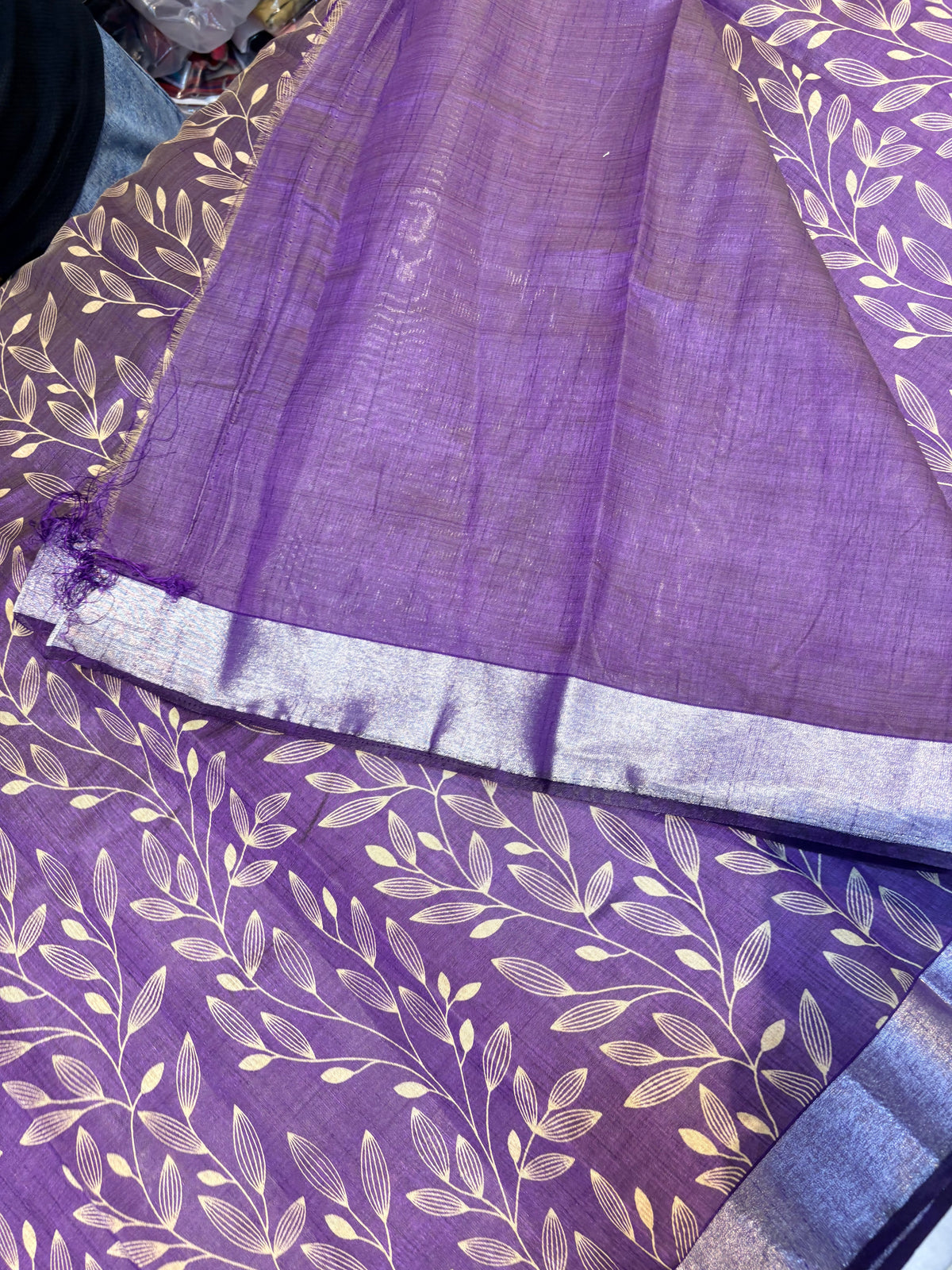 PRINTED RAW SILK SAREE