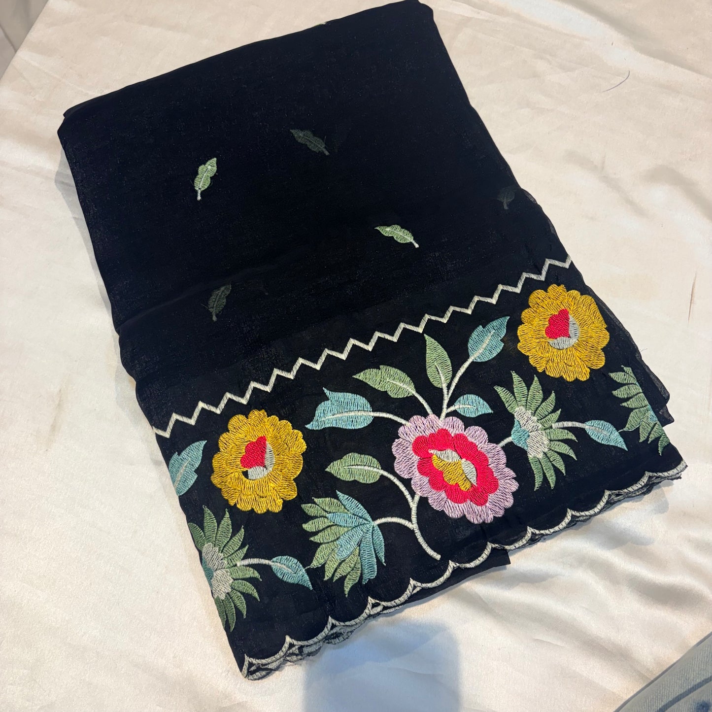 FANCY EMBROIDERY WORK SAREES