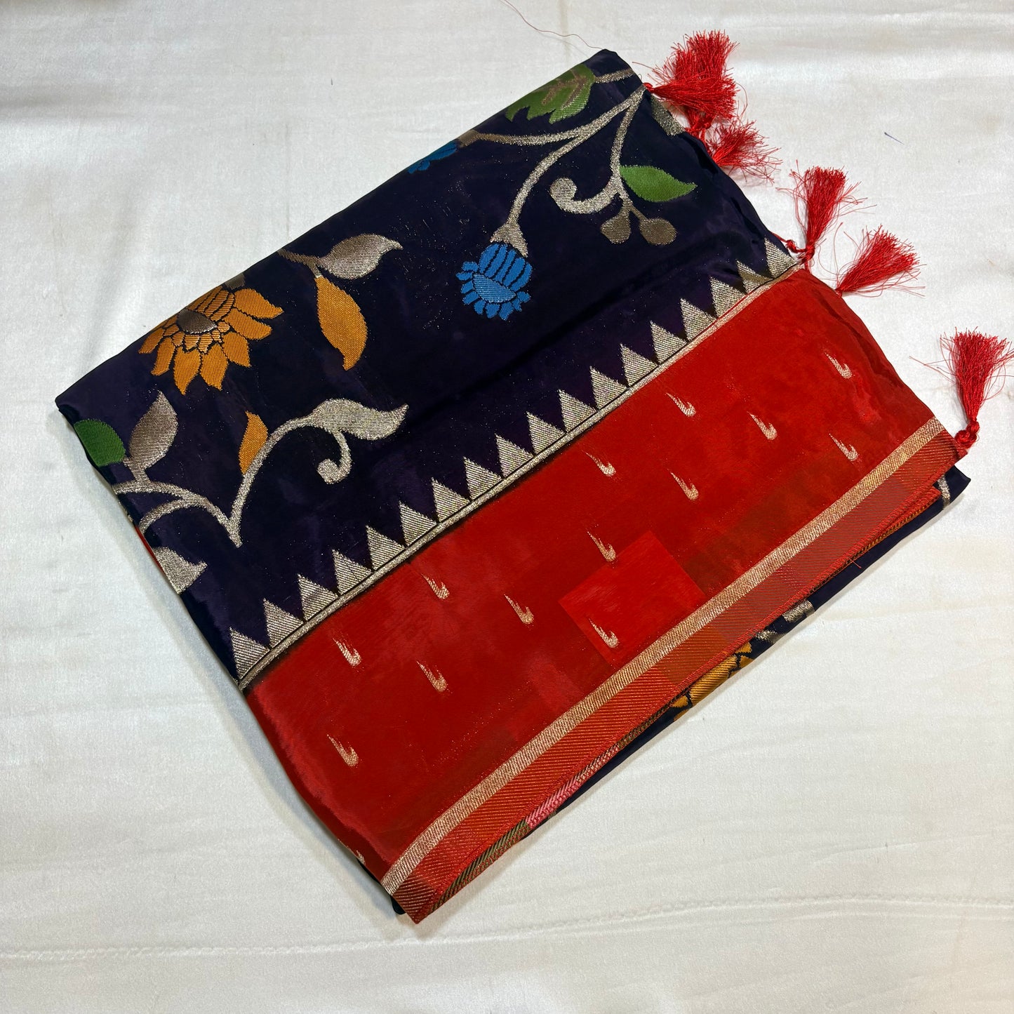 PREMIUM PAITHANI HO CREAPE SILK SAREE