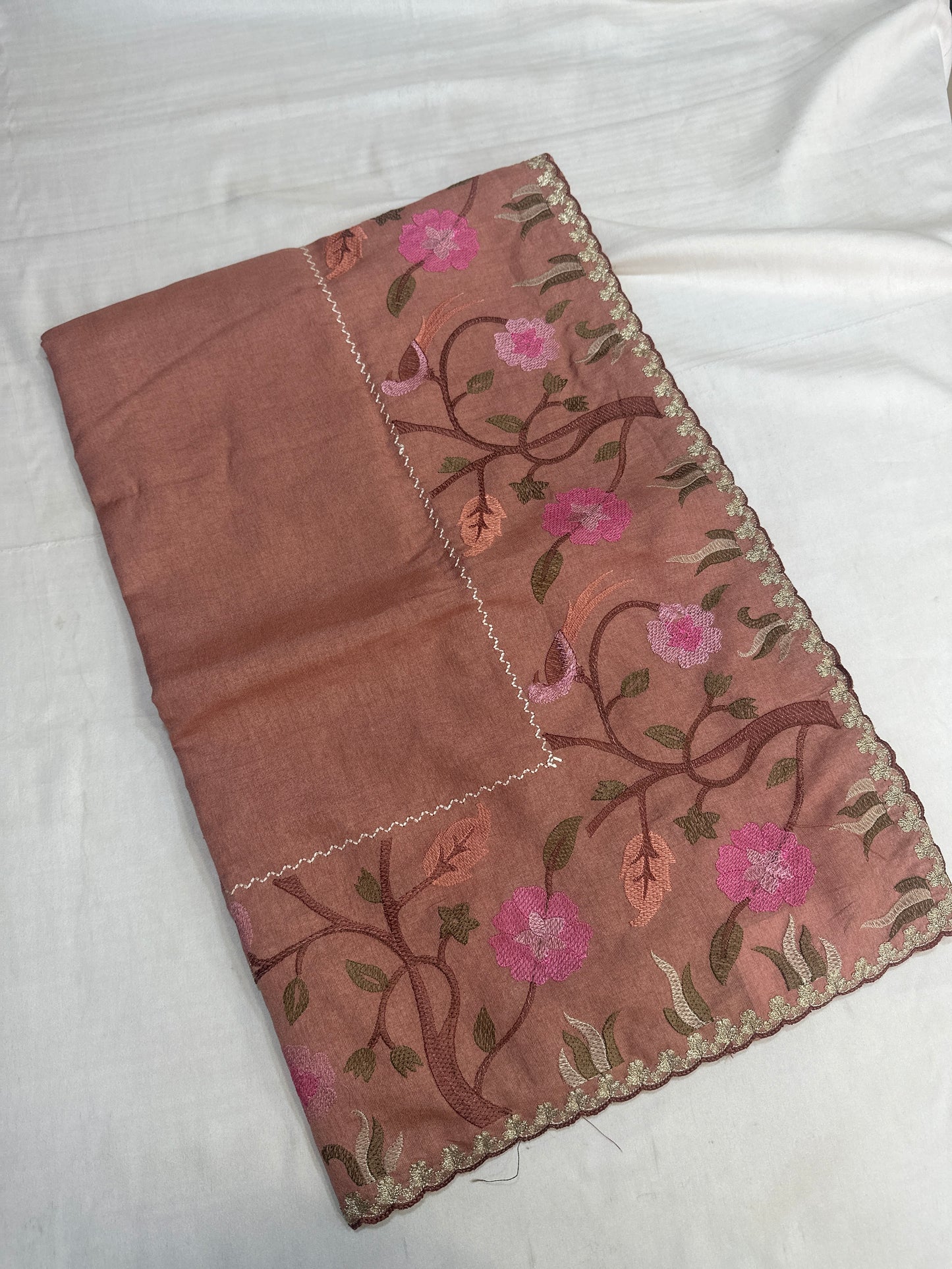 FANCY SAREE WITH EMBROIDERY WORK