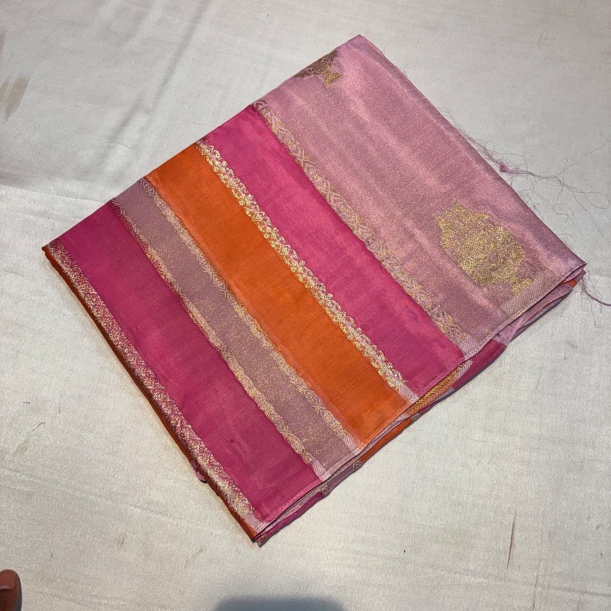 PREMIUM CHINON CREAPE SAREE IN RAGKAT DESIGN