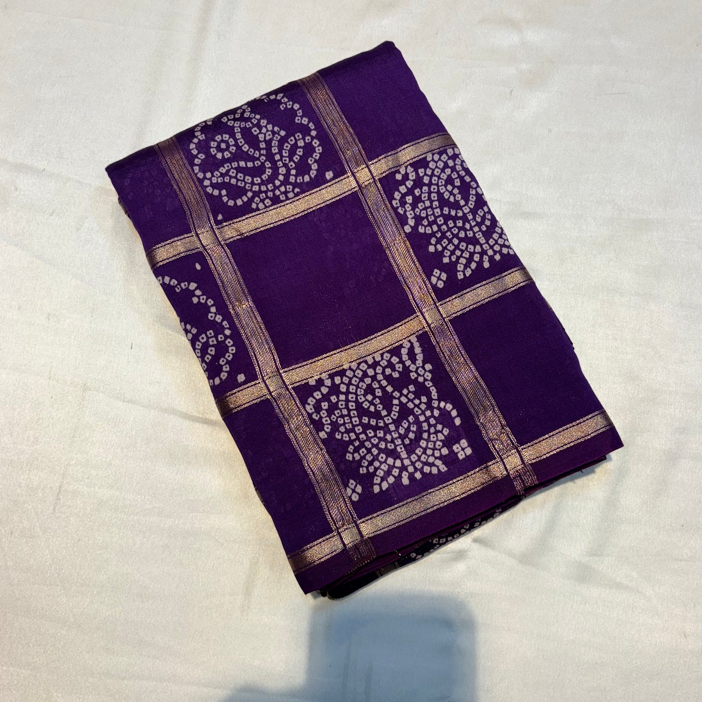 PREMIUM SOFT GHARCHOLA BANDHINI COTTON SILK SAREE