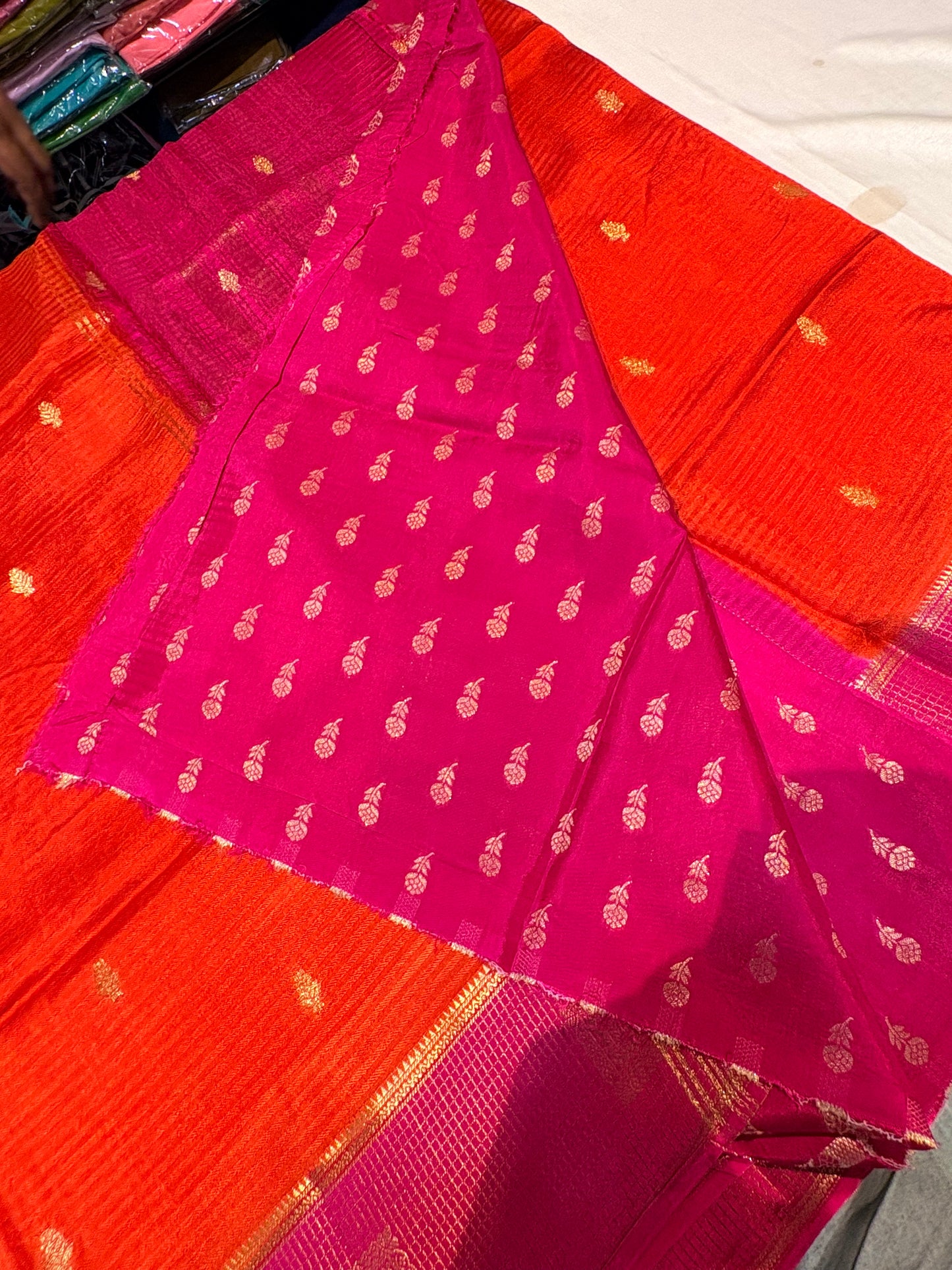 PREMIUM VISCOSE CREAPE SILK SAREE