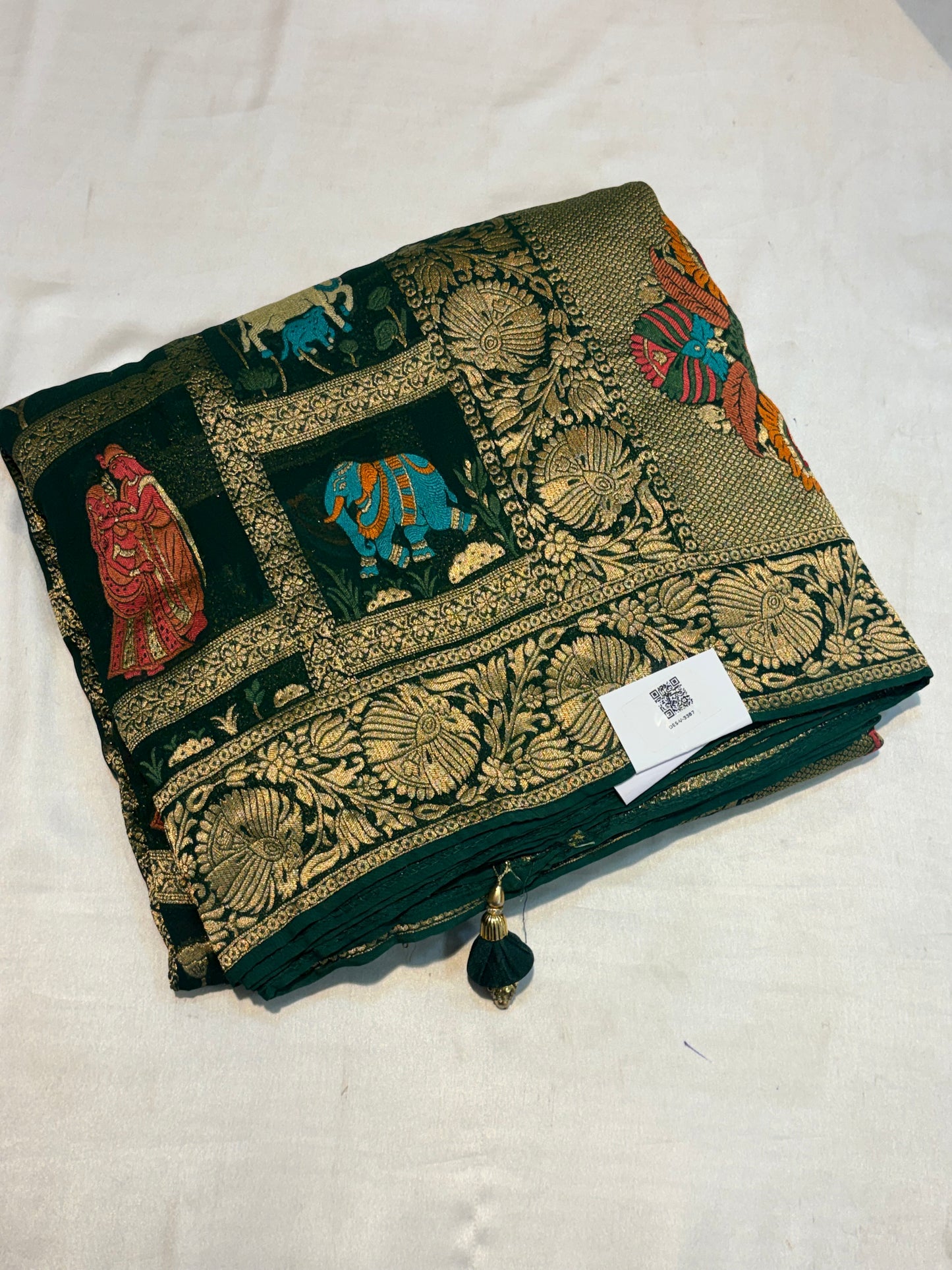 Pure Georgette Saree with Pichwai Weaving