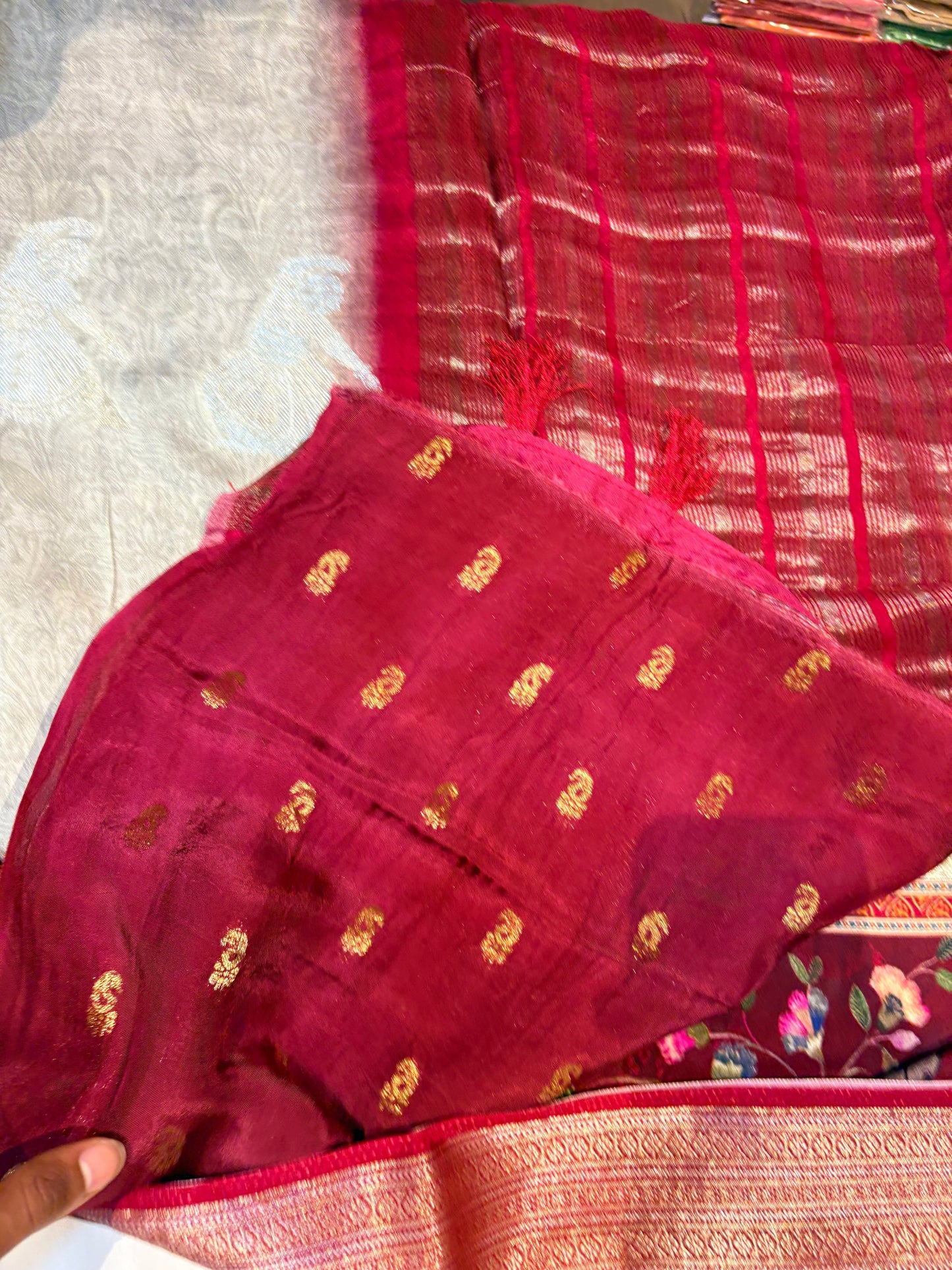 PREMIUM MOUNGA CREAPE SILK SAREE