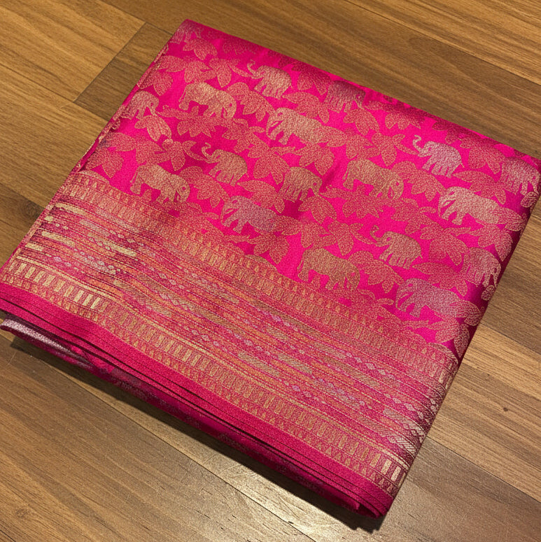 PREMIUM SOFT BROCADE SILK SAREE