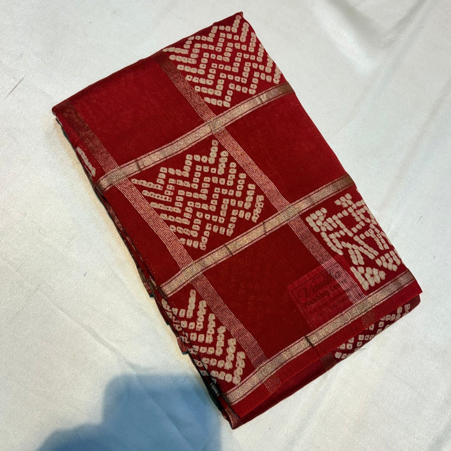PREMIUM SOFT GHARCHOLA BANDHINI COTTON SILK SAREE