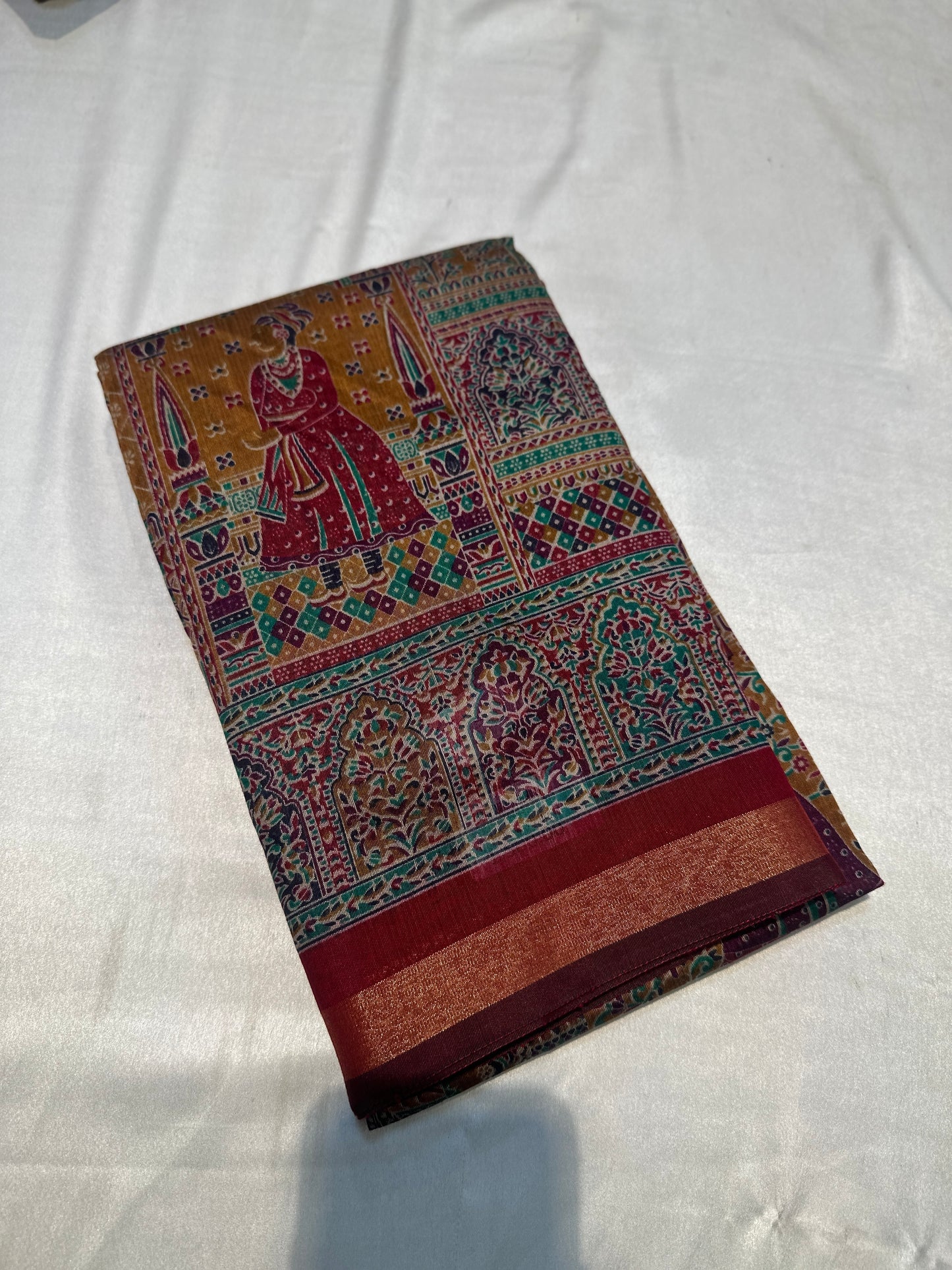 PRINTED PASHMEENA COTTON SAREES SAREE