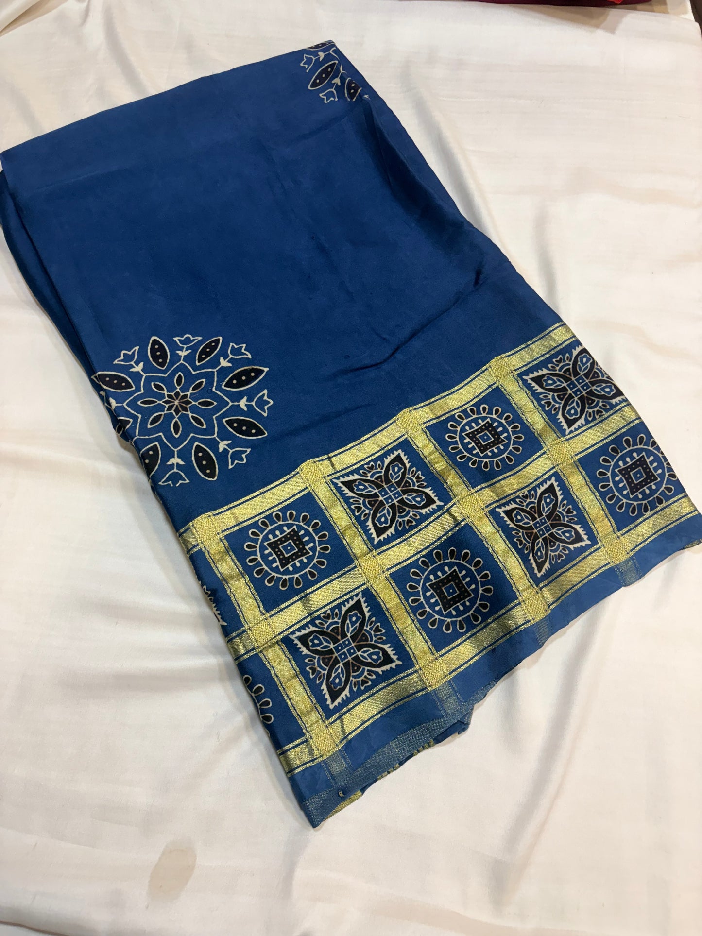 PREMIUM AJRAKH GHARCHOLA SAREE