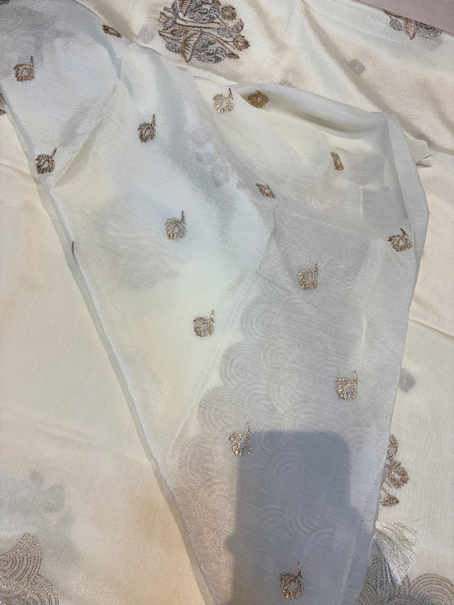 PREMIUM CHINON CREAPE WITH EMBROIDERY WORK