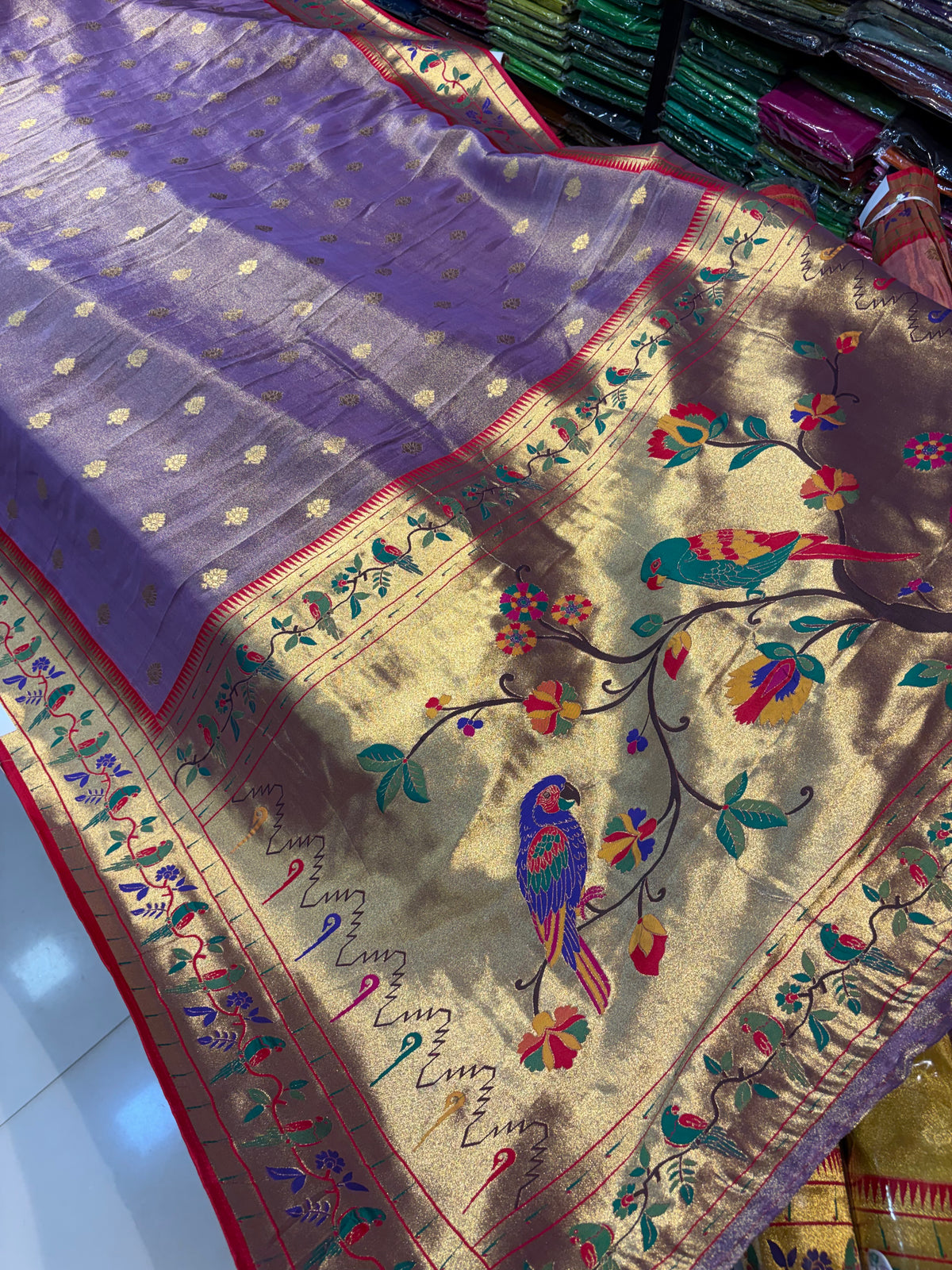 PREMIUM PAITHANI SAREE IN SOFT TISSUE (Copy)