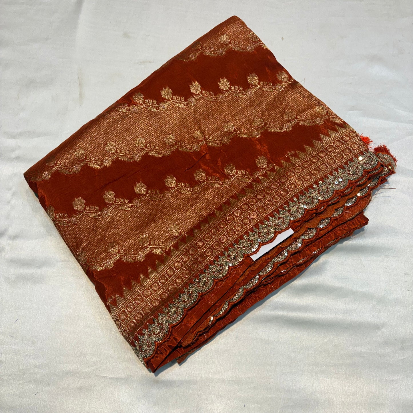 PREMIUM BANARASI CHINON CREAPE SAREE
