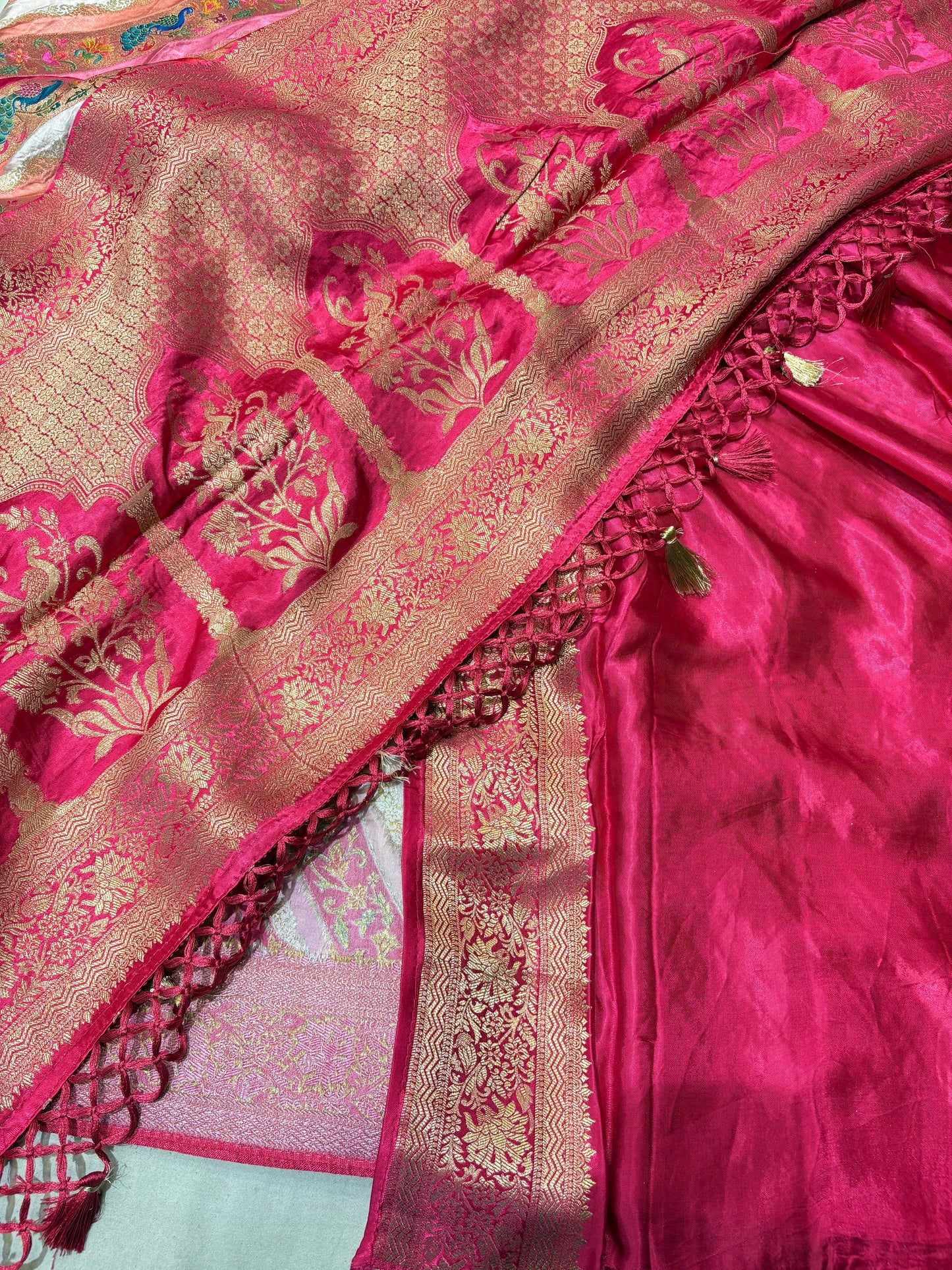 PREMIUM BANARASI PASHMEENA RANGKAT SAREE