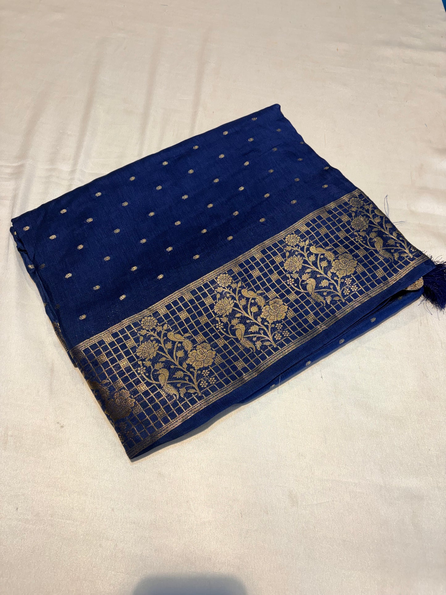 PREMIUM VISCOSE CREAPE SILK SAREE