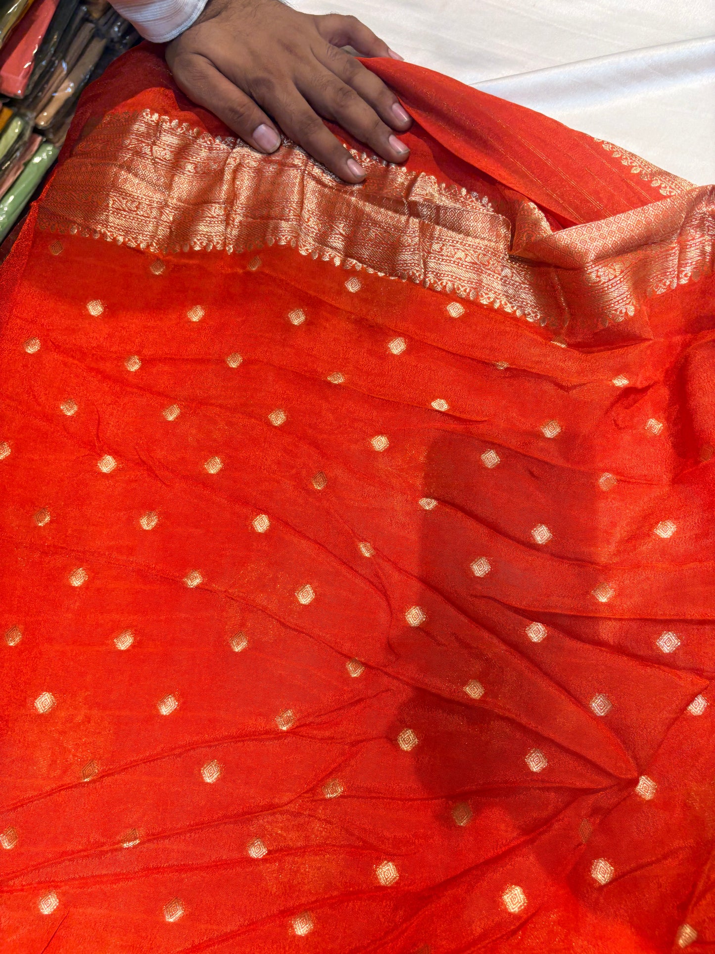 PREMIUM BANARASI CHIFFON SAREE