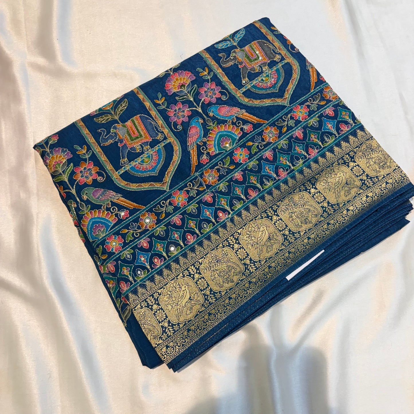 PURE PASHMINA SILK WITH KAATA WORK