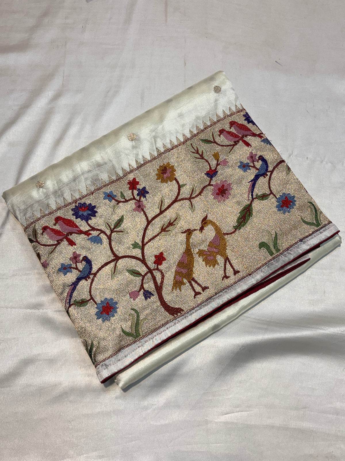 TUSSUR SILK SAREE WITH PAITHANI ZARI WORK