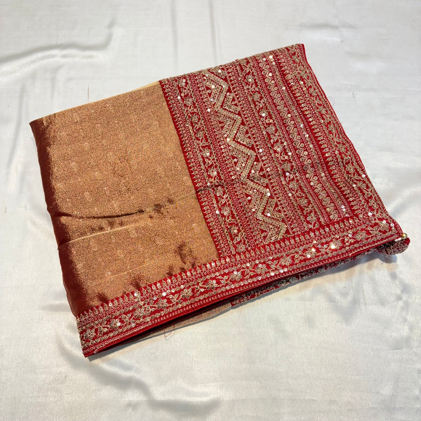 SOFT ORGANZA TISSUE SAREE
WITH LACE BORDER