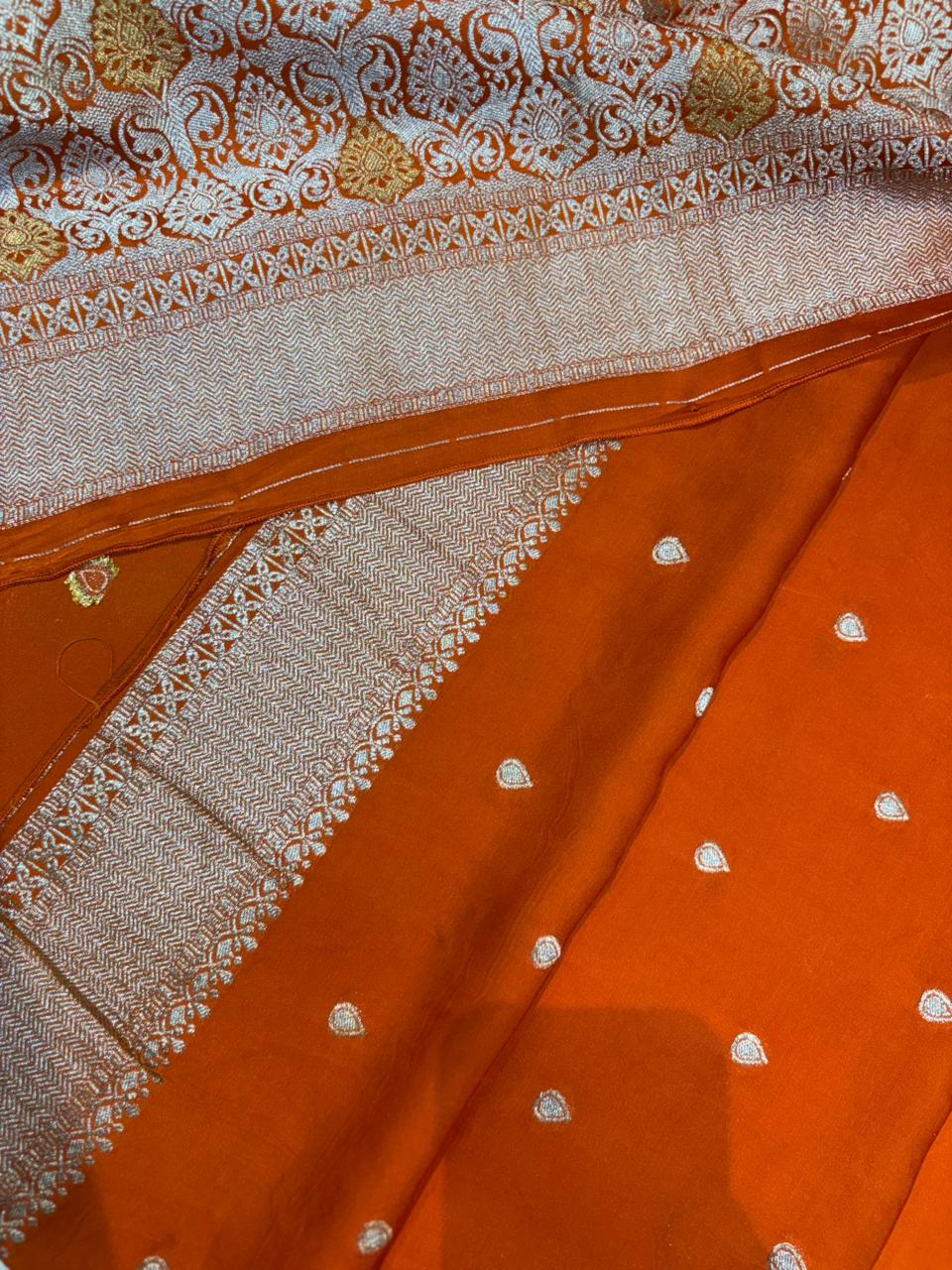 PURE MUSHRU CREAPE SAREES