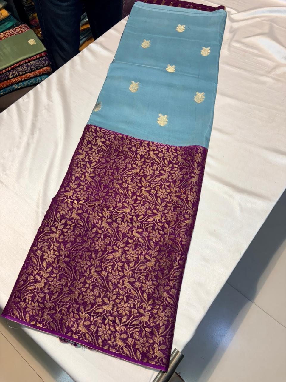 PREMIUM MOUNGA CREAPE SAREE