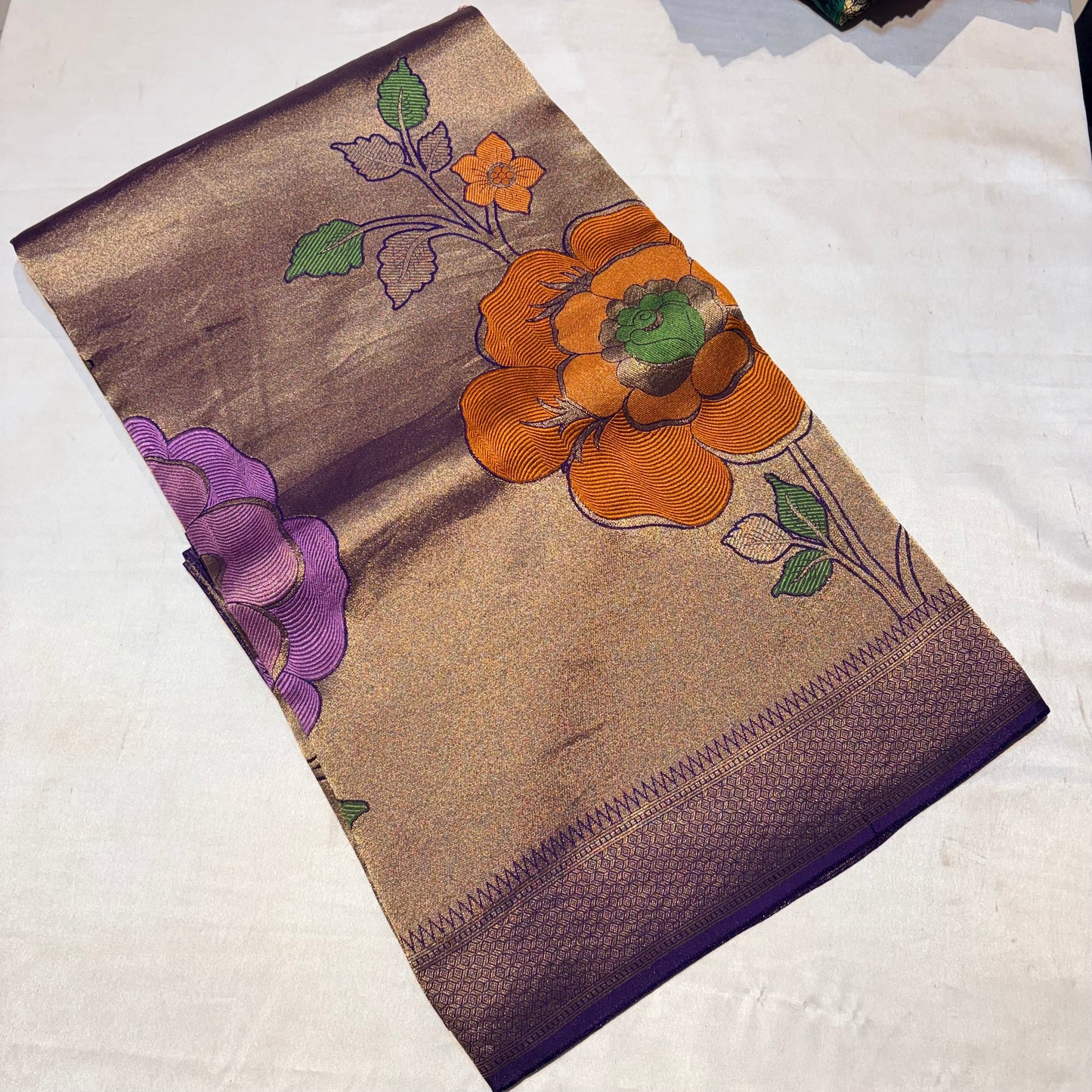 DESIGNER MOUNGA CREAPE SAREE