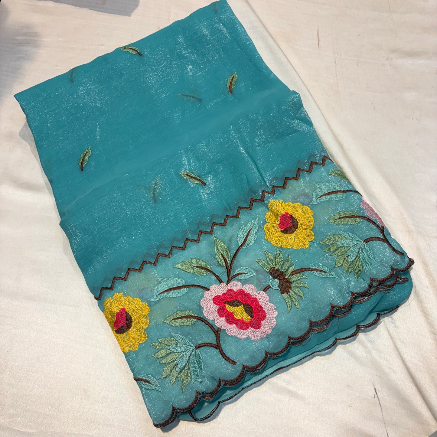 FANCY EMBROIDERY WORK SAREES