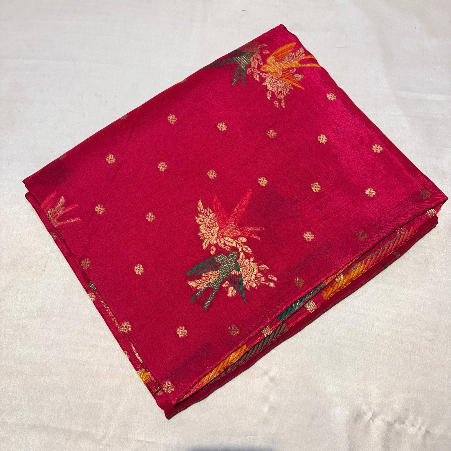 PREMIUM TUSSUR GEORGETTE SAREE WITH MEENA WORK