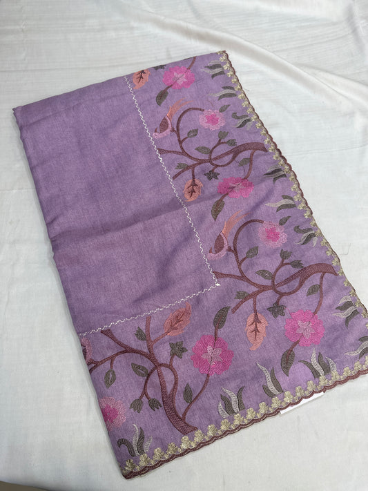 FANCY SAREE WITH EMBROIDERY WORK