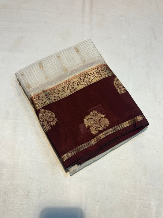 PREMIUM SEMI MYSORE SILK CREAPE SAREE