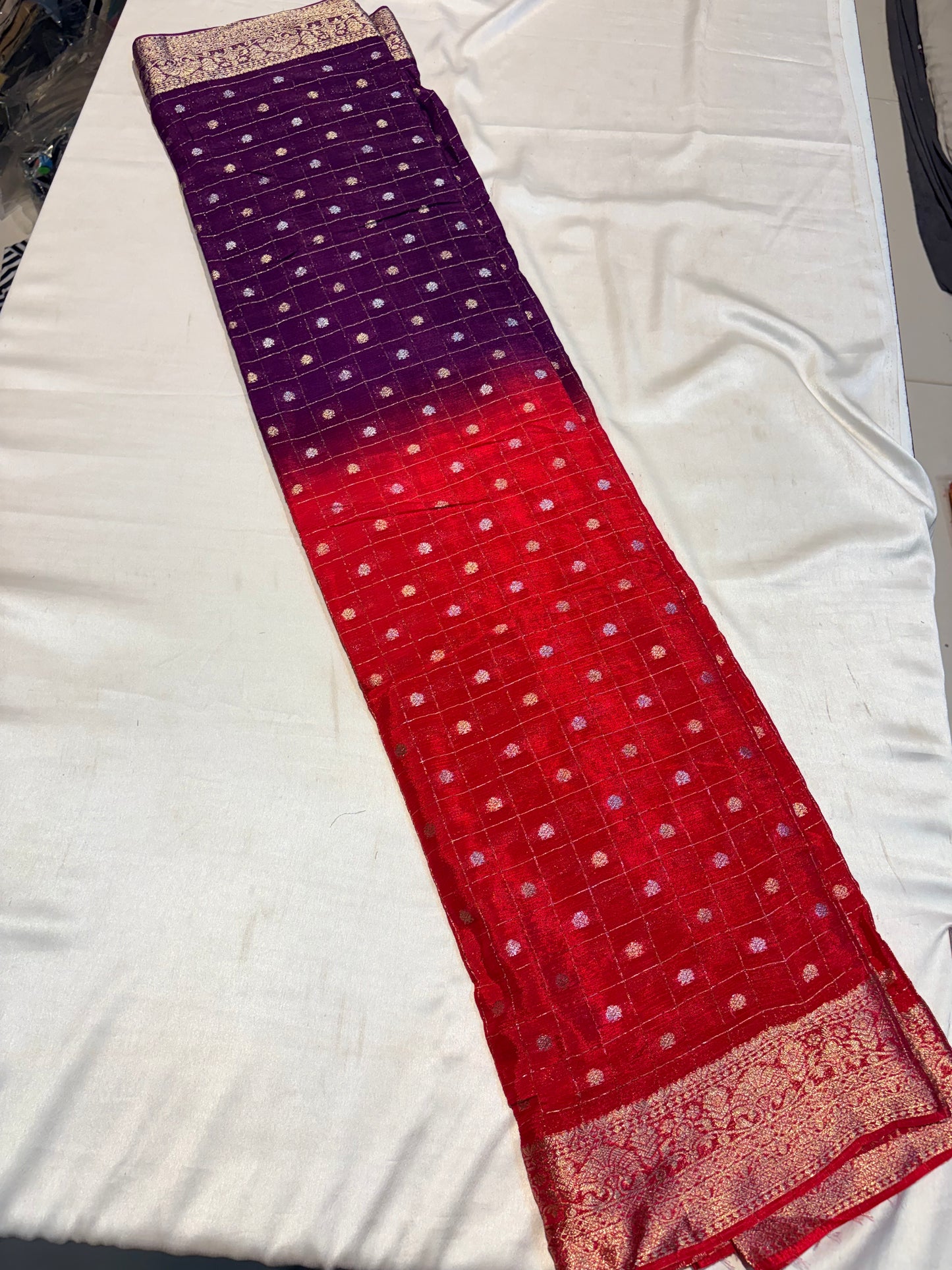 PREMIUM BANARASI CHIFFON SAREE
