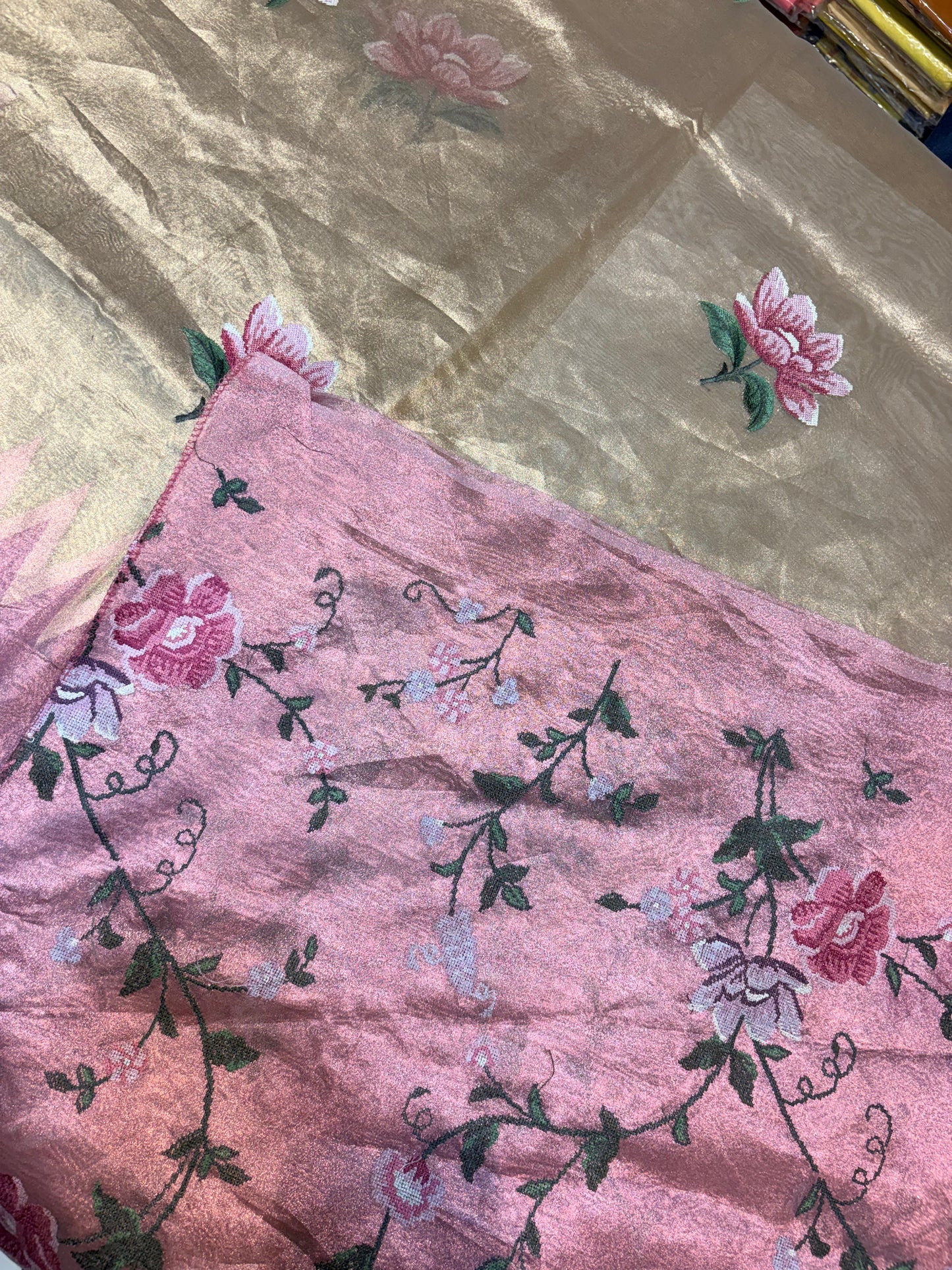 PURE SOFT TISSUE SILK SAREE