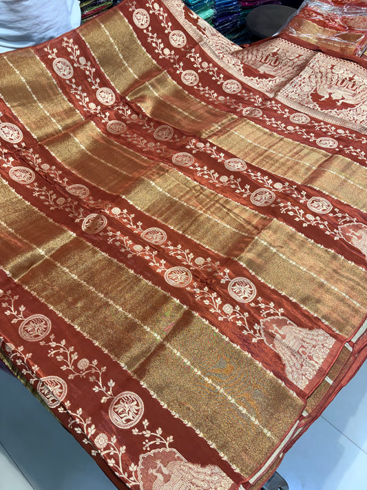 PREMIUM CHINON CREAPE SAREE