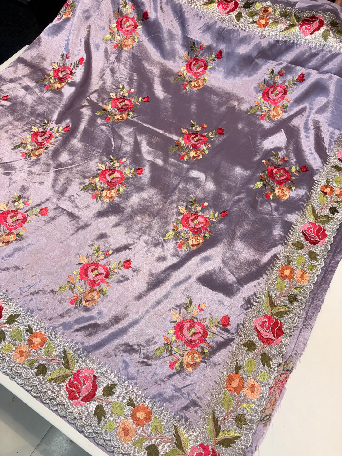 SOFT TUSSUR SILK SAREE WITH ZARI WORK