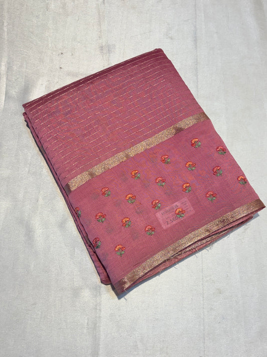 PREMIUM EMBROIDERY SOFT COTTON SAREE