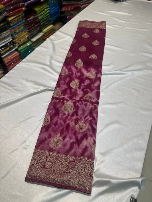 SHIBORI BANARASI GEORGETTE SAREES
