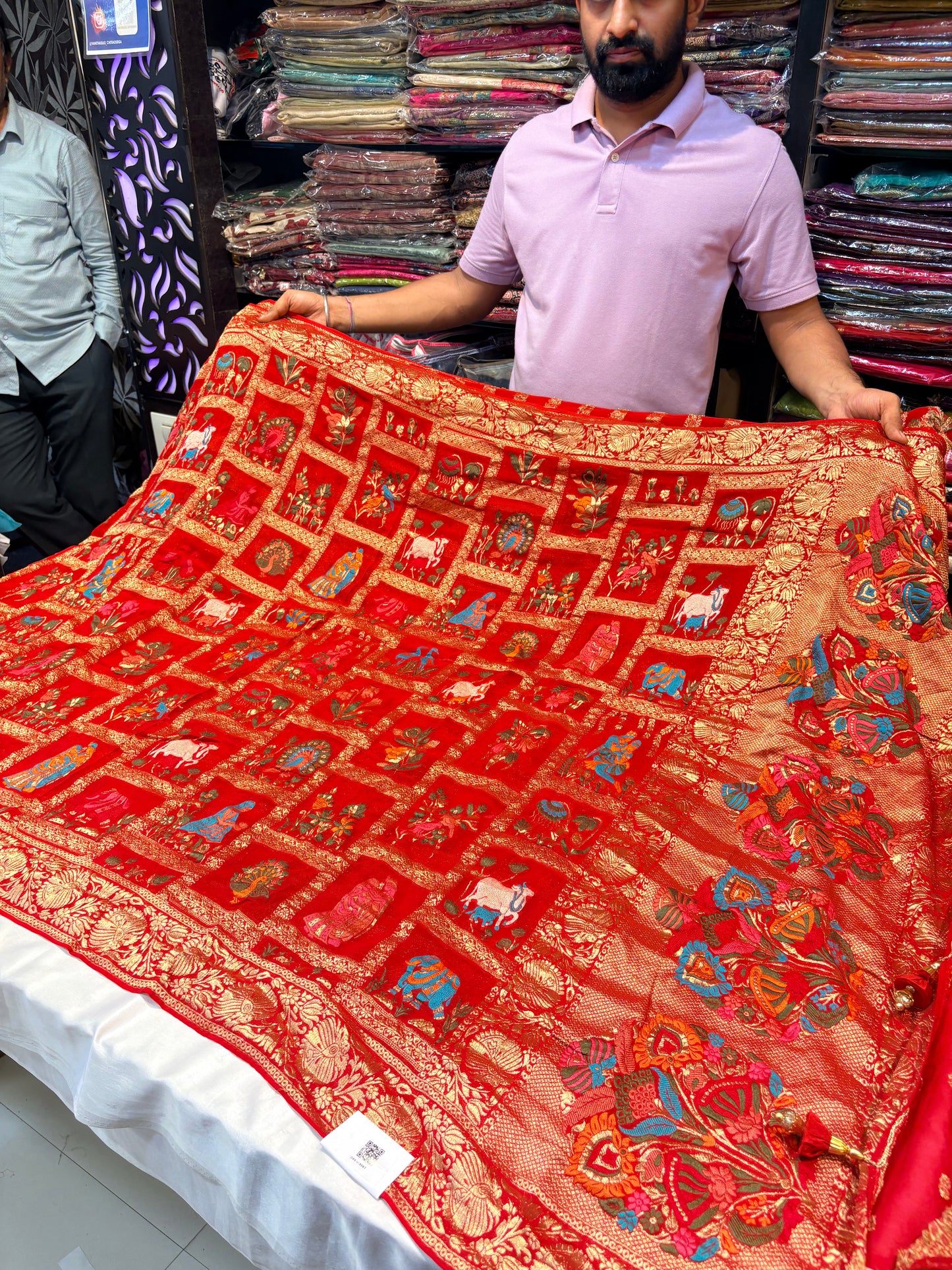 Pure Georgette Saree with Pichwai Weaving